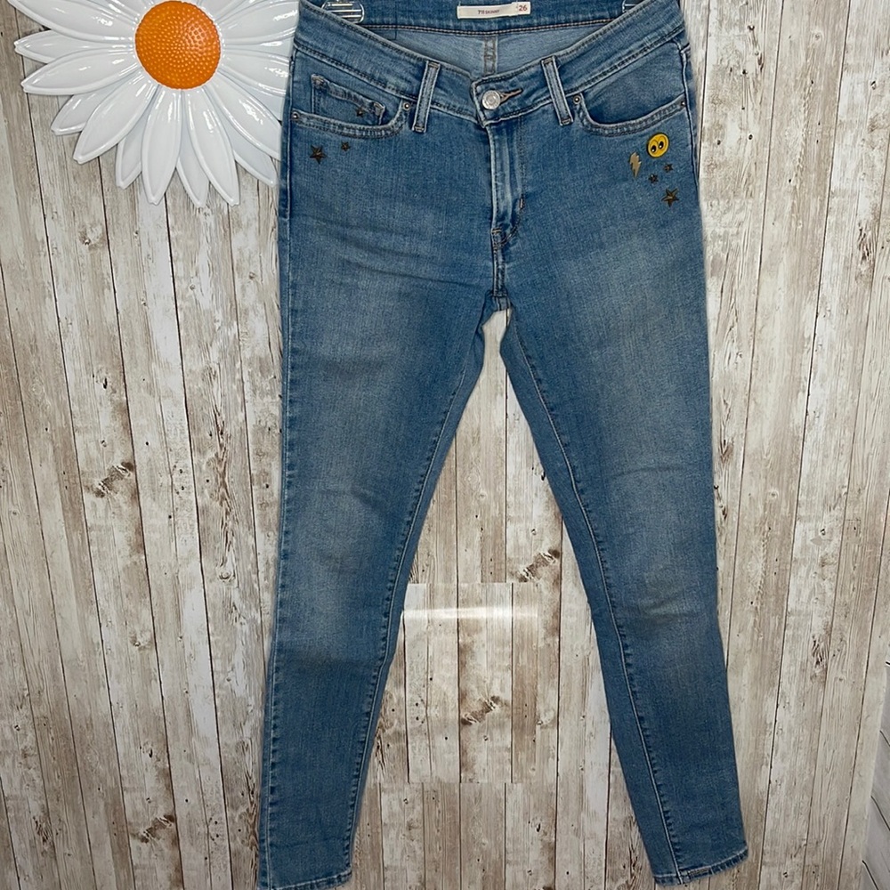 ⭐️Levi’s 711 👀Skinny Jean, Women’s Size W26 L30 - Picture 4 of 10